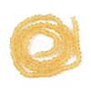 Frosted Transparent Glass Beads Strands GLAA-N016-4mm-23-3