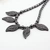 Fashionable Synthetic Hematite Necklaces X-BJEW-K006-03-2