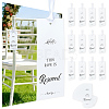 2 Sets Paper Seat Reserved Sign Hanging AJEW-CN0006-22-1