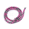 Electroplated Non-magnetic Synthetic Hematite Beads Strands G-L562-13A-4