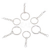 60Pcs 6 Styles Iron Split Key Rings FIND-TA0008-13-3