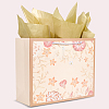 1Pc Flower Printed Paper Gift Bags with Rope Handle ABAG-SP0001-30C-5