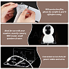 Acrylic Wall-Mounted Adhesive Camera Display Shelf with Iron Screw ODIS-WH0002-86B-4