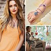Braided Waxed Cotton Thread Cords Macrame Pouch Necklace Making AJEW-SW00019-7