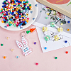 1800Pcs 18 Colors Opaque Plastic Beads KY-SC0001-83-3