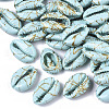 Spray Painted Natural Cowrie Shell Beads SSHEL-R047-03-A04-1