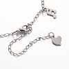 304 Stainless Steel Charms Anklets AJEW-AN00106-3