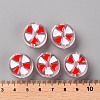 Transparent Enamel Acrylic Beads TACR-S155-005F-4