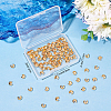 Beebeecraft 100Pcs Brass Crimp Beads Covers KK-BBC0004-04-7