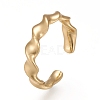 Brass Cuff Rings RJEW-Z003-11G-2