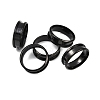 201 Stainless Steel Grooved Finger Ring Settings STAS-TAC0001-10E-B-5