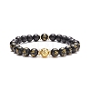 Om Mani Padme Hum Mala Bead Bracelet BJEW-JB08505-1