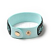 Flannelette Snap Bracelets BJEW-N0011-003G-2