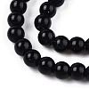 Opaque Solid Color Glass Beads Strands GLAA-T032-P8mm-01-2