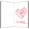 MDF Greeting Card & Paper Envelope with Bowknot AJEW-WH0203-002-2