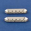 Brass Crystal Rhinestone Spacer Bars RB-T019-01A-S-1