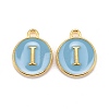 Golden Plated Alloy Enamel Charms X-ENAM-S118-04I-1