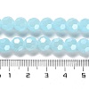 Electroplate Glass Beads Strands EGLA-A035-J8mm-A09-4