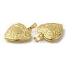 Rack Plating Brass Locket Pendants KK-G452-06G-3