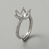 Adjustable Brass Ring Findings KK-WH0062-40P-1