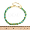 4MM Braided Nylon Cord Bracelets FIND-A057-01G-12-4