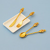 Dollhouse Alloy Fork Spoon Knife PW-WG06D04-01-4