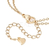 Natural Citrine Chips Beaded & Turtle Charms Double Layer Multi-strand Bracelet AJEW-AN00511-05-3