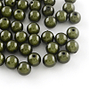 Spray Painted Acrylic Beads MACR-Q154-6mm-N04-1