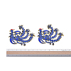 Chinese Style Alloy Enamel Chandelier Components Links X-ENAM-E329-05D-G-2