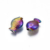Rack Plating Rainbow Color Alloy Beads PALLOY-S180-331-2