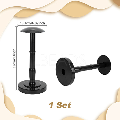 Plastic & Alloy Dome Shaped Stem Hat Rack AJEW-WH0871-03B-1