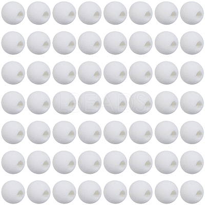 5 Strands Synthetic Lava Rock Round Beads Strands G-PA0002-40-1