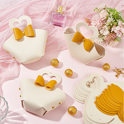 Foldable Imitation Leather Wedding Candy Bags CON-WH0089-54A-1