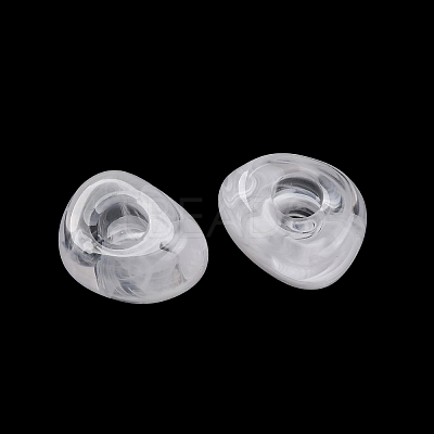 Two Tone Opaque Acrylic Beads MACR-Z002-02A-1