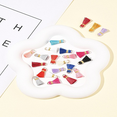 20Pcs Handmade Polycotton(Polyester Cotton) Tassel Decorations FIND-FS0003-27F-1