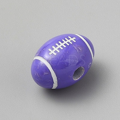 Opaque Acrylic European Beads SACR-CJC0001-34C-1