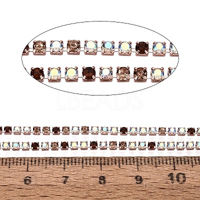 Iron Rhinestone Cup Chains CH-Q006-02A-08-1