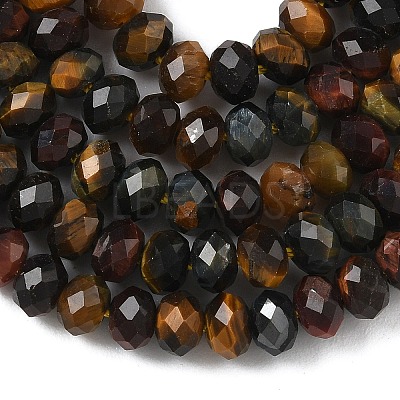 Three Color Natural Tiger Eye Bead Strands G-D344-A20-01-1