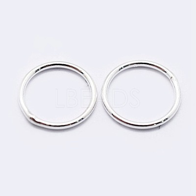 925 Sterling Silver Soldered Closed Jump Rings STER-F036-03S-1x6-1