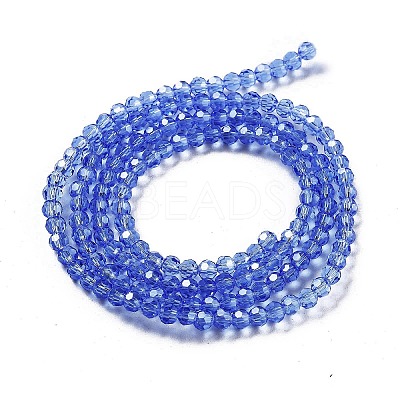 Electroplate Transparent Glass Beads Strands LS-EGLA-A035-T3mm-A14-1