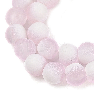 Frosted Crackle Glass Beads X1-GLAA-U001-6mm-M03-1
