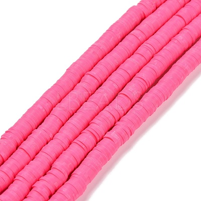 Handmade Polymer Clay Beads Strands CLAY-R089-8mm-Q088-1