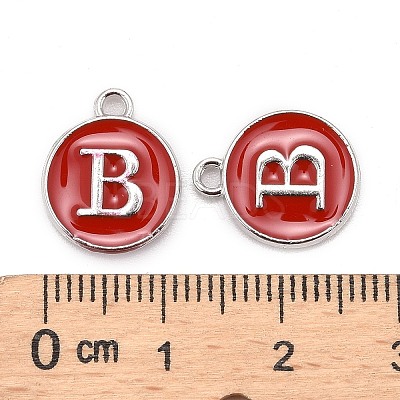 Platinum Plated Alloy Enamel Charms LS-ENAM-S118-03B-P-1