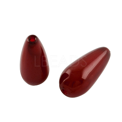 ABS Plastic Imitation Pearl Teardrop Beads MACR-S266-M-1