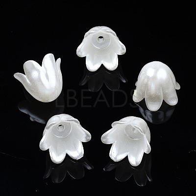 Spray Paint ABS Plastic Imitation Pearl Beads X1-MACR-N013-001F-1