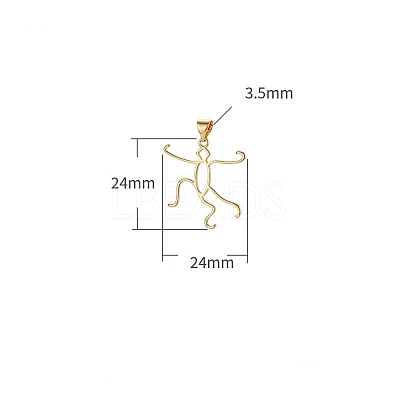 Brass Pendants Cabochon Setting PW-WG77390-02-1