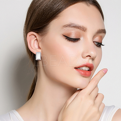 Real 14K Gold Plated 4 Pairs 4 Style Alloy Stud Earrings for Women EJEW-AN0004-24-1