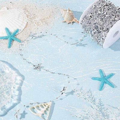 ABS Plastic Beads Ribbons OCOR-WH0066-82B-1
