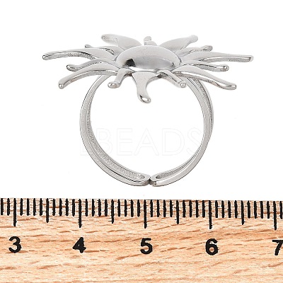 304 Stainless Steel Cuff Open Rings LS-RJEW-S650-01B-P-1