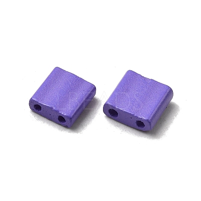 2-Hole Baking Paint Glass Seed Beads SEED-S023-17C-42-1